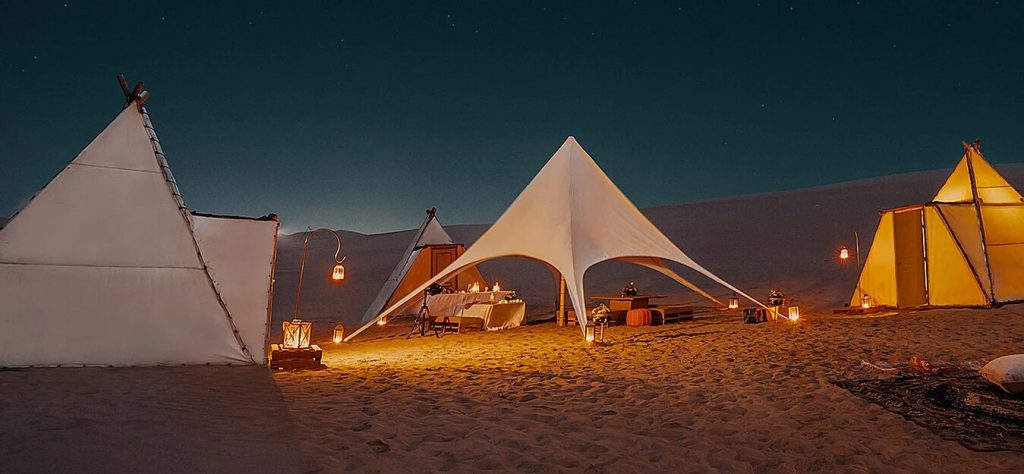 Glamping in Paracas desert, Peru